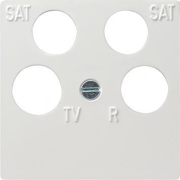 Gira 025903 central plate 4-way fuba ECG Astro System 55 pure white