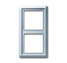 Busch-Jaeger 2102-33 cover frame, 2-way frame aluminum silver