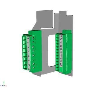 ABB Stotz-Kontakt MP-XR2/3-P20, XR2/3 multi-plug 20-pin for auxiliary contacts fuse monitoring, 1SEP408514R0001