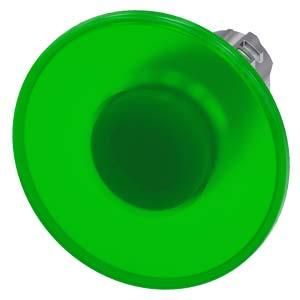 Siemens 3SU1051-1CA40-0AA0 mushroom pushbutton illuminated 22mm round green 60mm