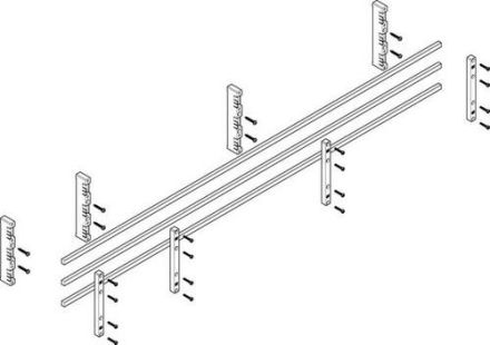 ABN flat 60mm with CU 12x10mm 3-pole 32mm busbar module (MFSC52633)