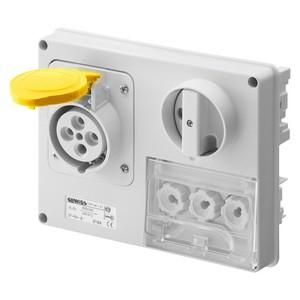 Gewiss GW66136 horizontal without housing 32A/5 pin 110V IP44 socket
