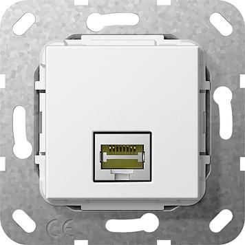 Gira 569503 MJ RJ45 Cat 6A 10 GB Gender Changer insert pure white