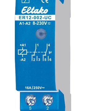 Eltako 22002601 switching relay ER12-002-UC 8..230V UC 2W 16