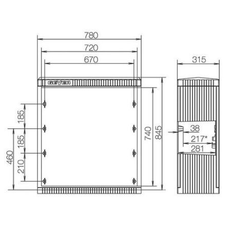 ABN SL081P KVS with mounting plate