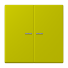 Jung LC995KO5249 rocker switch 2-way with light guide, LS series, vert olive vif ( LC4320F )