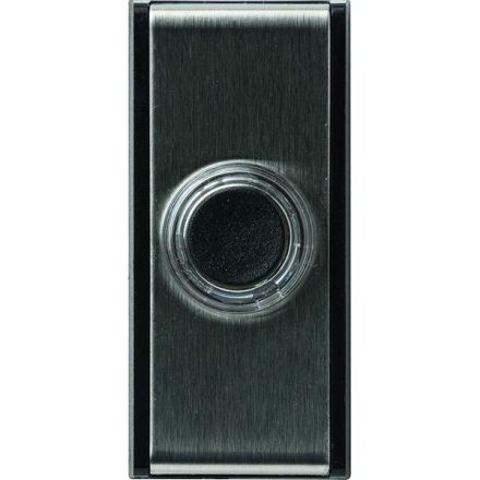 Honeywell D611 GEM 60x27mm silver/black GEM button
