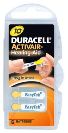 Hückmann 136300 Activair 10 Zinc Air 6er Wheel (PK=6pcs.) hearing aid battery