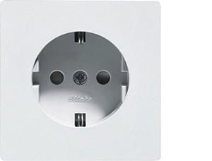 Eltako 30056895 DSS55EOR-wg E-Design55 pure white glossy socket