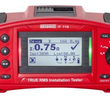 Benning 044104 IT115 DIN VDE0100 installation tester