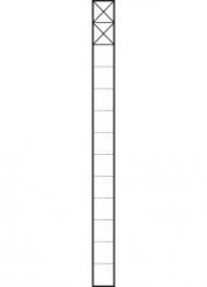 Siedle KSF 613-2 W communication pedestal freestanding in white