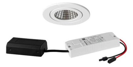 Brumberg 41475073 230V AC 6W 3000K ed.white LED recessed light