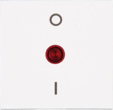 Kopp 491952000 HK07 2-pole with lens red arctic white matt surface rocker