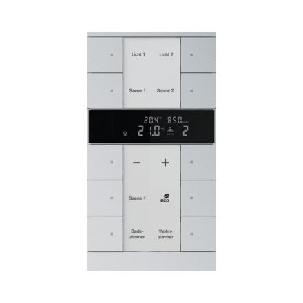BUSCH-JAEGER SBC/U10.0.11-83 KNX-RTR Tenton | 10-way, CO2/humidity sensor | aluminum silver