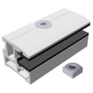 Schletter Solar 132102-308 Profi Wide 3-8 mm Set (with screw + M.) Laminate end clamp