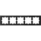 MERTEN MEG4050-6503 glass frame D-Life 5-way onyx black