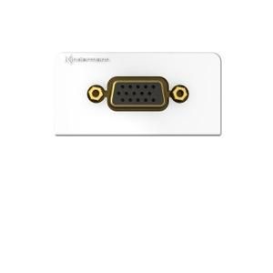 Kindermann 7456000601 Konnect Design click VGA HD15 connection panel with gender changer