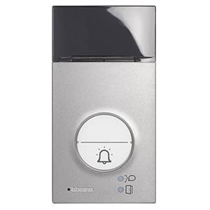 Bticino 343071 door station LINEA3000 audio 1/2 call buttons, (silver)