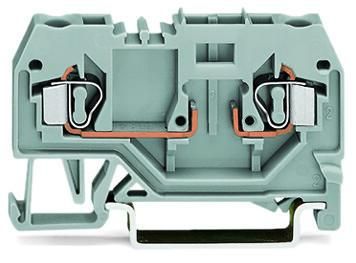Wago 281-916 2-wire 4qmm grey base terminal