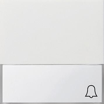 Gira 0679112 rocker BSF large symbol bell surface switch pure white