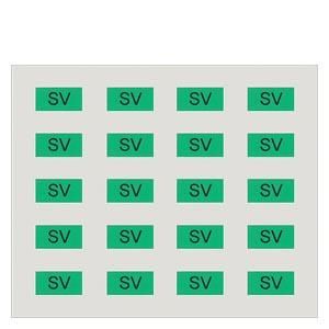 Siemens 5UH1084 labeling sheet green