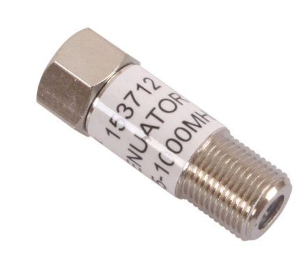 Triax 153712 F-att. 10dB with F-connectors 5-2400MHz fixed attenuators