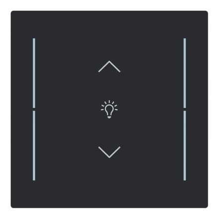 BUSCH-JAEGER LFDW/A.1.70.11-45M rocker for Keypad art | 1-way, light, arrows | matt black