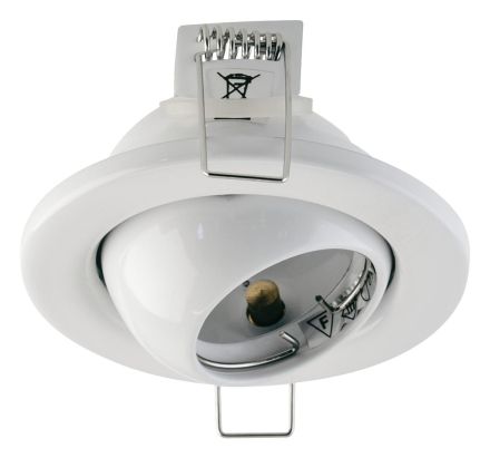 EVN 356001 round black white GZ4 max.35W 12V recessed ceiling spotlight