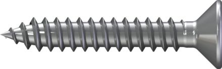 Reisser 007982V038-048019S-1 DIN 7982 self-tapping screws, Flako, form C, PZ drive, 4.8 x 19, stainless steel A2, pickled, passivated, pack of 100