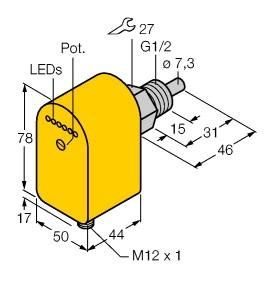 Turck 6870092 FCS-G1/2A4P-AP8X-H1141 flow sensor