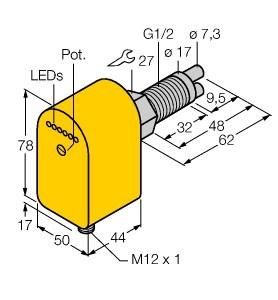 Turck 6870457 FCS-GL1/2A2P-AP8X-H1141/A flow sensor