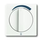 Busch-Jaeger 1740 DR/03-84 central plate, with rotary handle, with print studio white