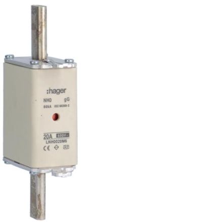 Hager LNH0020M6 NH fuse link NH0 gG 690V 20A K-detector