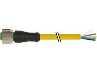 Murrelektronik 7000-12241-0551000 PUR 5x0.34 yellow UL/CSA+robot+drag chain 10m circular connector