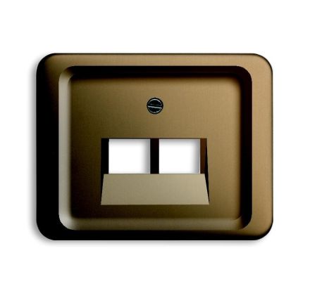 Busch-Jaeger 1803-02-21 central plate, 2-way bronze
