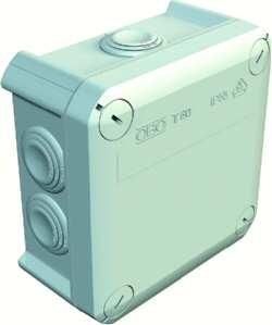 OBO Bettermann T60 114x114x57 light grey cable junction box, 2007061
