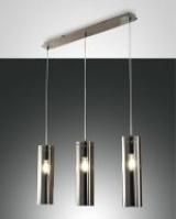 Fabas Luce 3480-47-126 grey borosilicate glass excl.3xE27 max.60W pendant light LB20