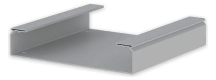 Unex 66521 light grey RAL7035 100x500 U23X unperforated cable tray