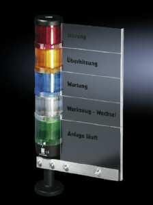 RITTAL 2374150 Labeling panel transparent signal column with 5 optical elements