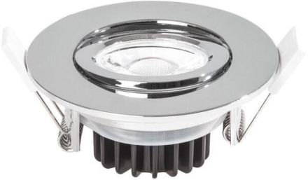 Ledxon 7008107 EDOS swivel IP65 9W 960lm 4000K 40° Chr LED recessed ceiling spotlight