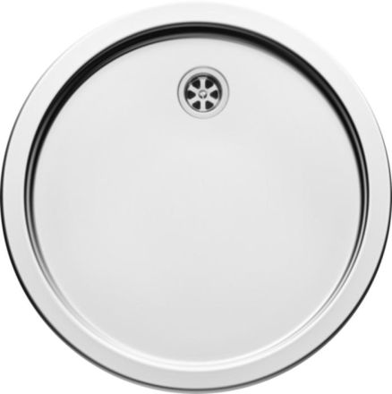 Victory 111.ED stainless steel round basin. flat design, stainless steel