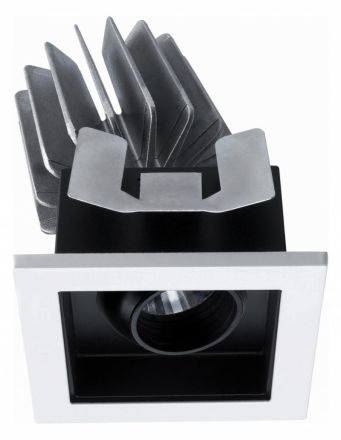 Feilo Sylvania 2056232 Myriad black Q 15W 830 24° Dim black/white LED recessed ceiling spotlight