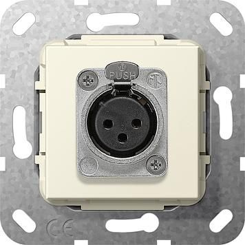 Gira 566701 XLR socket D-series insert cream white