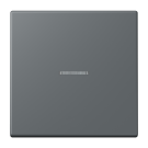 Jung LC990KO5202 rocker switch 1-way with light guide, LS series, gris foncé 31 ( LC32010 )