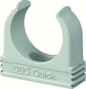 OBO Bettermann 2955 F/M40 stone grey flame retardant quick clamp, 2149327