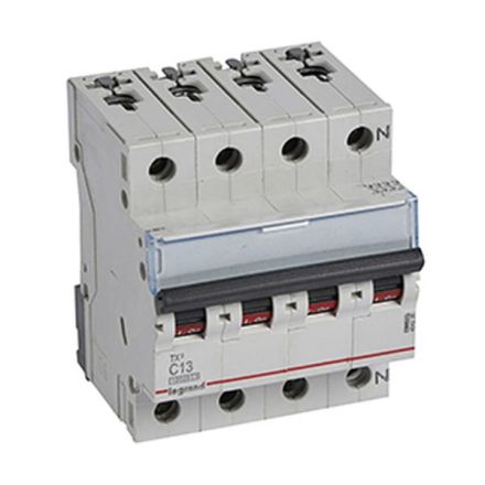 Legrand 404238 Circuit breaker TX3 C13A 3P+N 10KA 4M