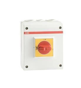 ABB Stotz-Kontakt OTP16A6M, safety switch 6-pole 7.5 kW 400V with red-yellow handle, 1SCA022401R2200