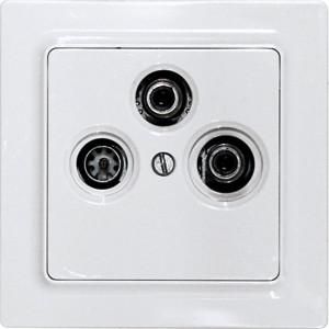 Eltako 30055834 TV55E/3-pg E-Design55 polar white glossy cover