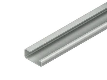 Niedax 2932/2BO G-profile 16.5mm 32x15x2000mm unperforated support rail