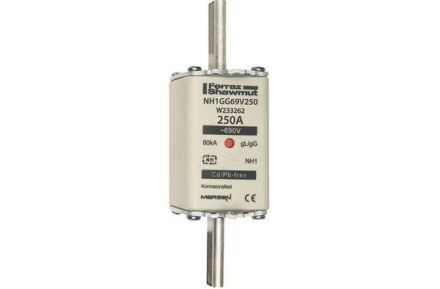 Mersen 1C175.000000 NH1GG69V250 250A size 1 AC690V KK gG NH fuse link